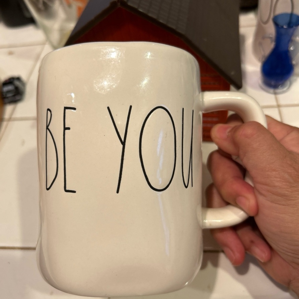 Rae Dunn White Ceramic coffee tea Mug - Be You